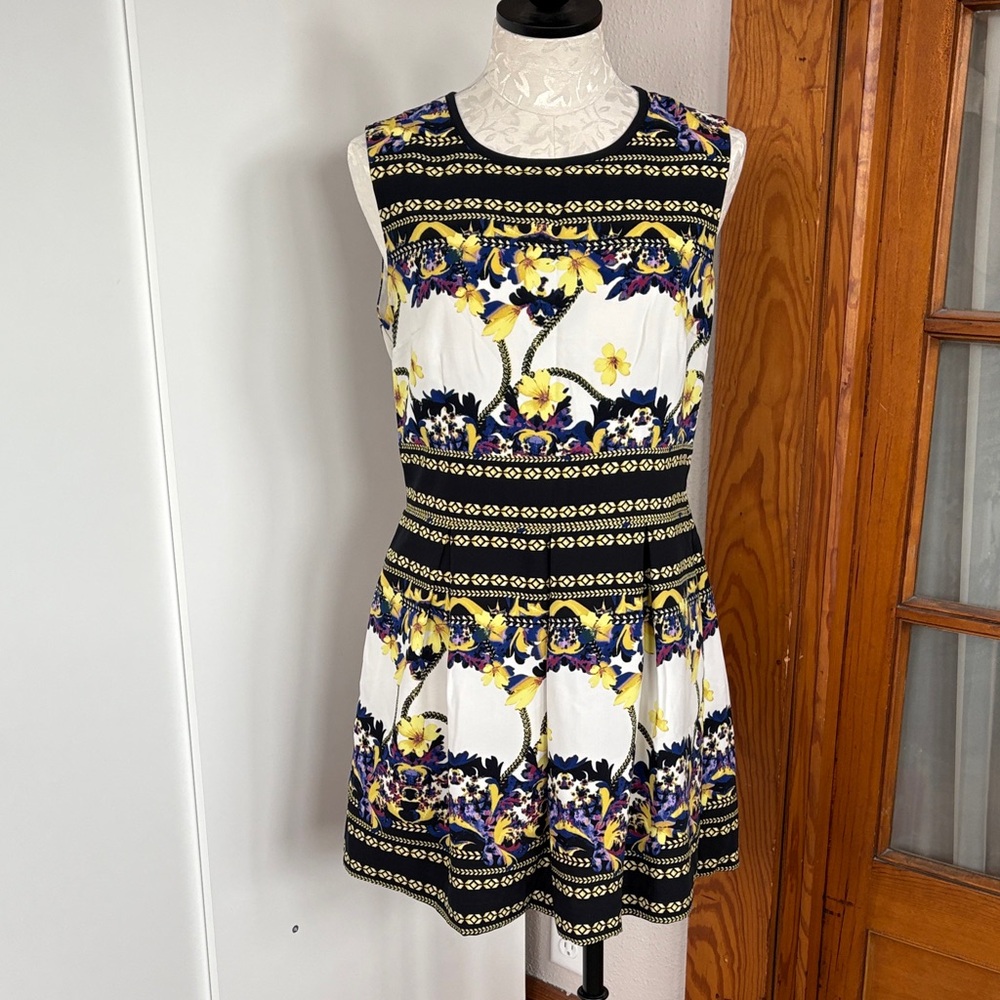 Forever 21 Floral Mini Dress - Black, White, Yellow